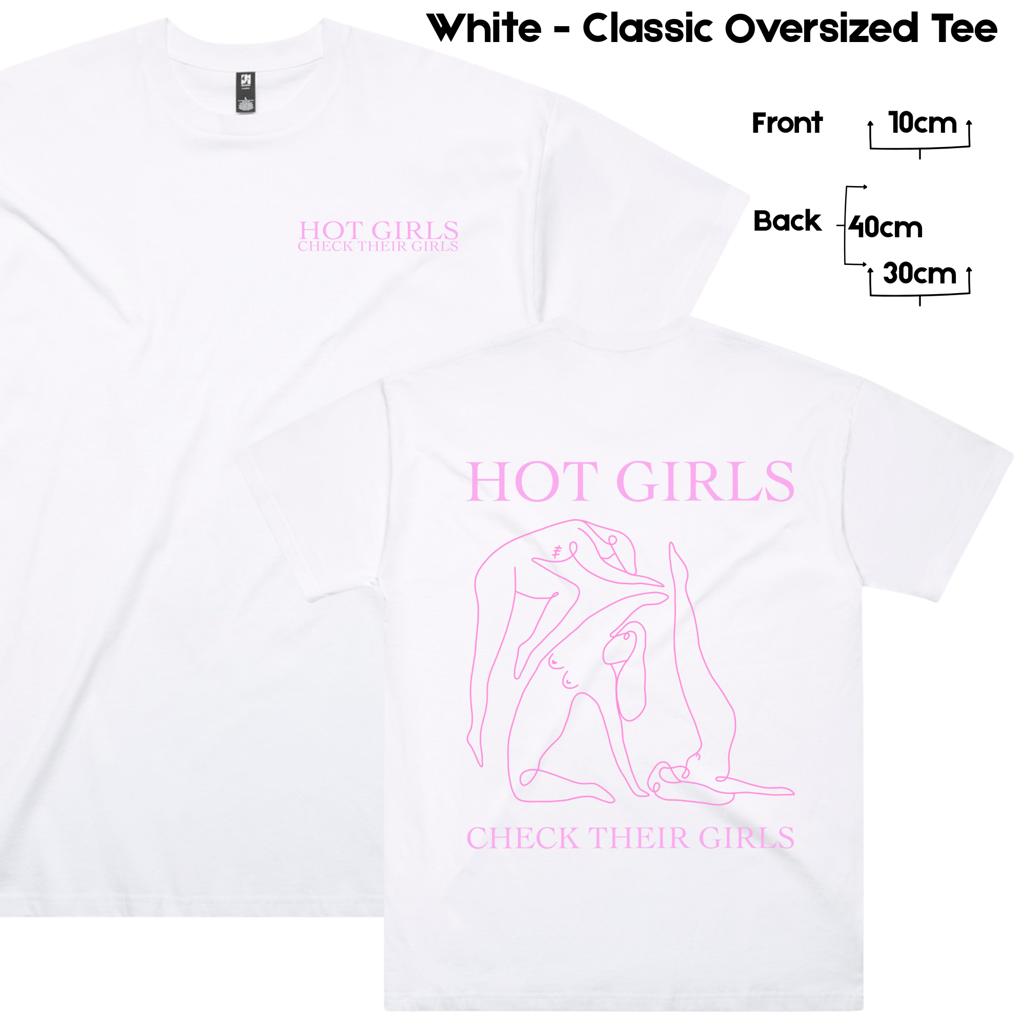 Hot girls check their girls oversized tee